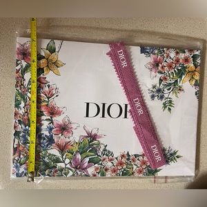 NIB DIOR gift bag with matching ribbon
